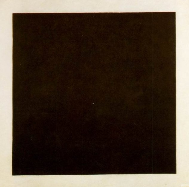 "Black Square" af Kazimir Malevich (1915)